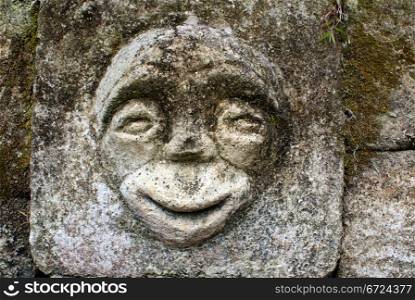 Stone on the graveyard, Samosir island, lake Toba, Sumatra