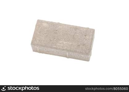 stone pavement for road isolated on white background