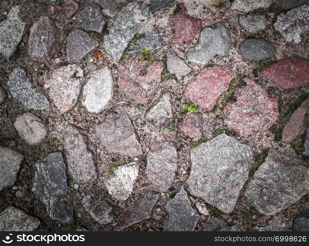 Stone paving as nature background. Copy space, nature concept.. Stone paving as nature background.