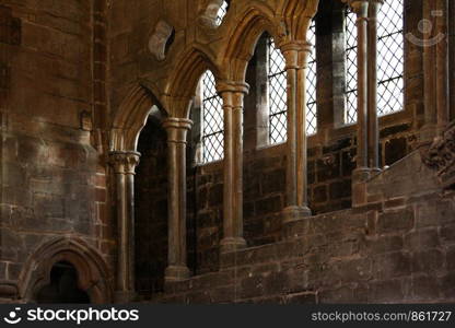 Stone stairs with columns like rooms at Hogwarts