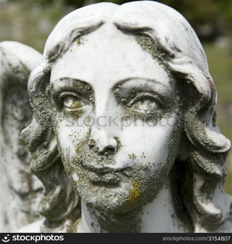 Stone statue face