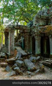 Stone temple Ta Prohm. Stone temple Ta Prohm Angkor Wat Cambodia