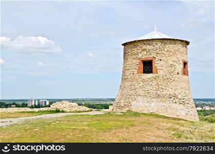 Stone tower citadel Elabuga fort in Tatarstan, Russia. Built no later than the 12th century