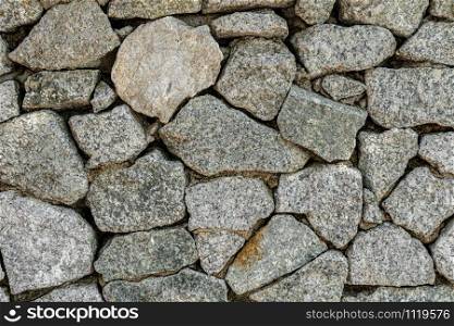 Stone wall background, old brick texture pattern for decoration, industrial Construction business concept