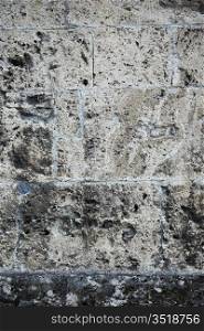 stone wall close up macro