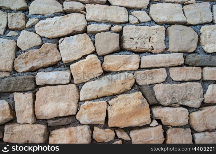 stone wall of large stones