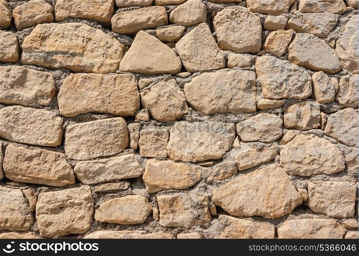 stone wall of large stones