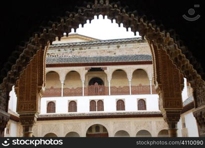 Stone work at the Alhambra, Granada, Andalusia, Spain