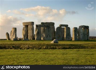 Stonehenge near Amesbury, Wiltshire, England, in the late afternoon on a cold Winter&rsquo;s day