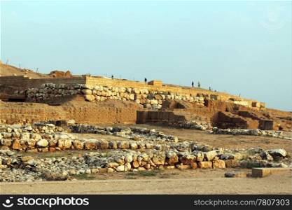 Stones and ruins of Ebla near Aleppo, Syria