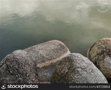 Stones and water