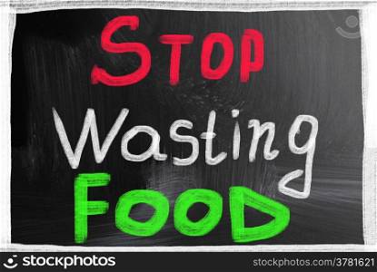 stop wasting food