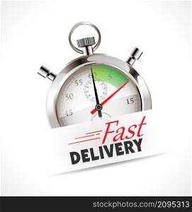 Stopwatch - Fast delivery - shipping concept