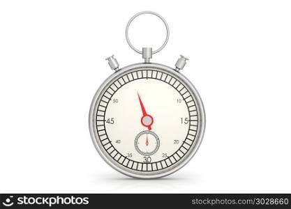 Stopwatch isolated image with hi-res rendered artwork, 3D rendering. Stopwatch isolated