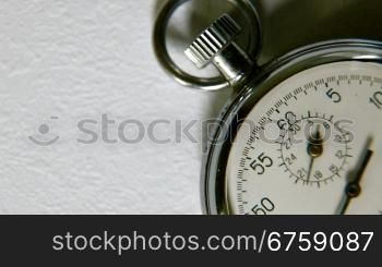 Stopwatch on white background