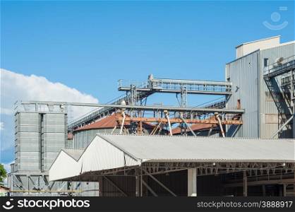 Storage facility cereals and production of bio gas,silos and drying towers