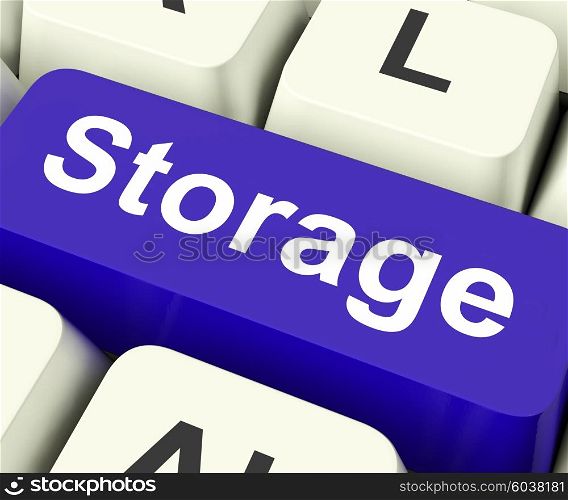 Storage Key On Keyboard Meaning Store Unit Or Storeroom&#xA;