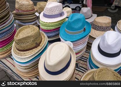 Store selling hats.