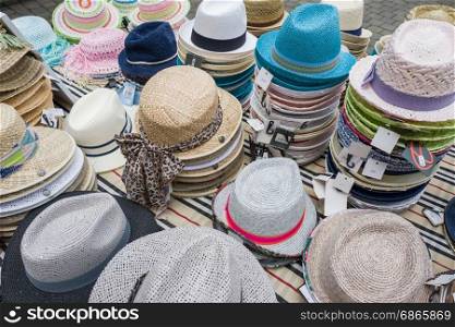 Store selling hats.