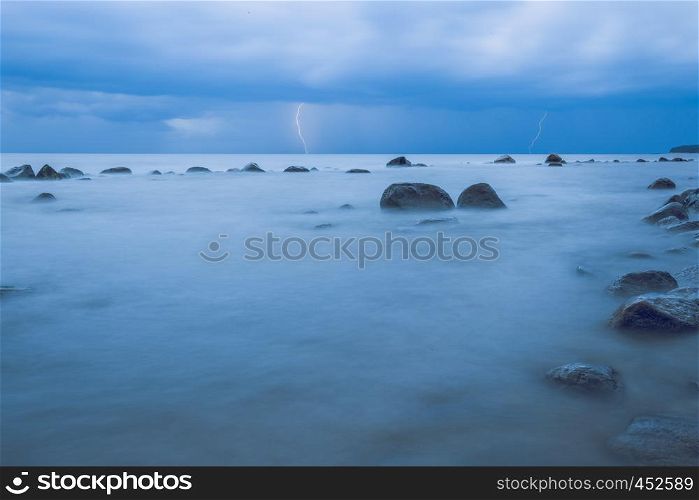 Storm at Baltic sea.