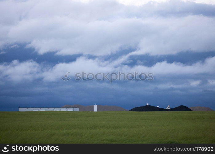 Storm Clouds Saskatchewan Prairie scene Canada Farm