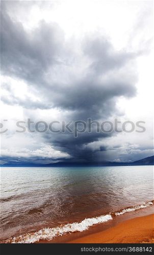 Storm on Tahoe Lake,USA