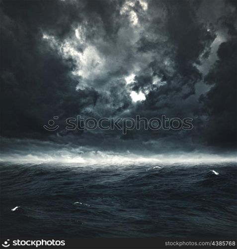 Stormy ocean. Abstract natural backgrounds for your design