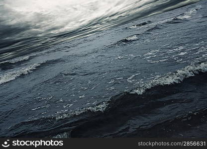 Stormy sky over a sea