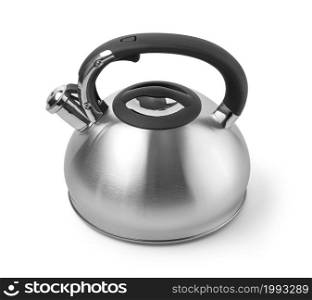 Stove whistle kettle isolated on white background with clipping path