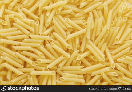 Straight macaroni pasta food in pile