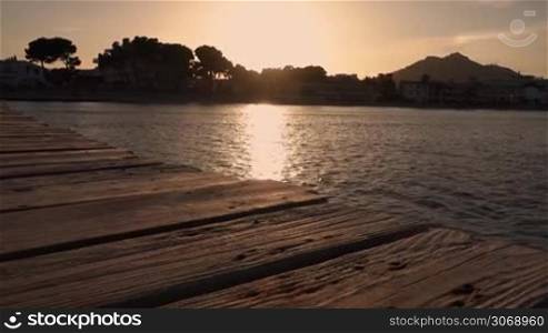 Strand von Alcudia bei Sonnenuntergang