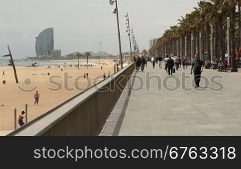 Strandpromenade in Barcelona