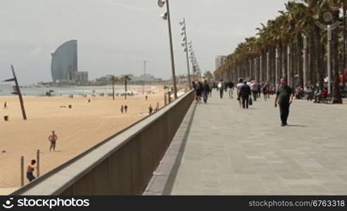 Strandpromenade in Barcelona
