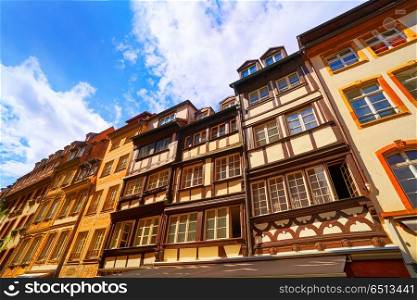 Strasbourg city facades in Alsace France. Strasbourg city facades in Alsace