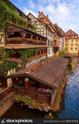 Strasbourg la Petite France in Alsace half timbered houses. Strasbourg la Petite France in Alsace