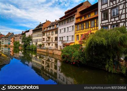 Strasbourg la Petite France in Alsace. Strasbourg la Petite France in Alsace half timbered houses