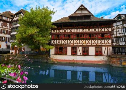 Strasbourg la Petite France in Alsace. Strasbourg la Petite France in Alsace half timbered houses