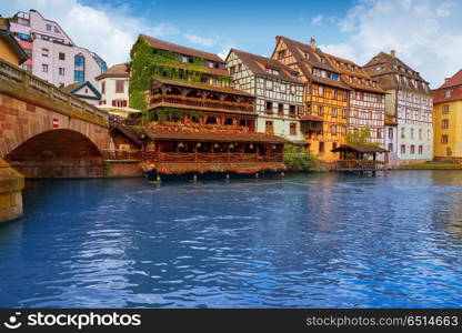 Strasbourg la Petite France in Alsace. Strasbourg la Petite France in Alsace half timbered houses