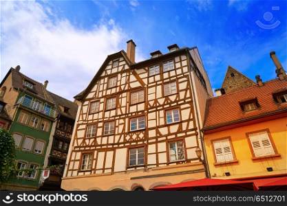 Strasbourg Place des Tripiers in France. Strasbourg Place des Tripiers square in Alsace France