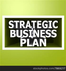 Strategic business plan image with hi-res rendered artwork that could be used for any graphic design.. Strategic business plan