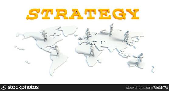 Strategy Concept with a Global Business Team. Strategy Concept with Business Team