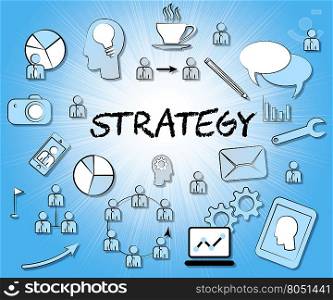 Strategy Icons Meaning Plans Symbols And Strategic