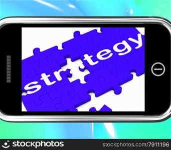 . Strategy On Smartphone Shows Planning And Tactics
