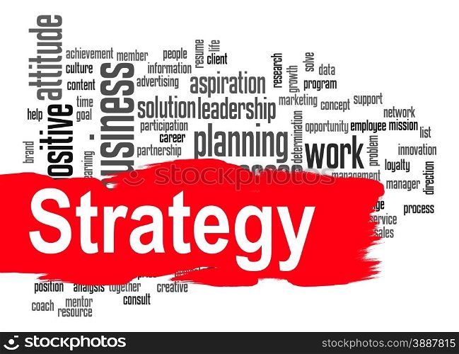 Strategy word cloud image with hi-res rendered artwork that could be used for any graphic design.. Teamwork word cloud