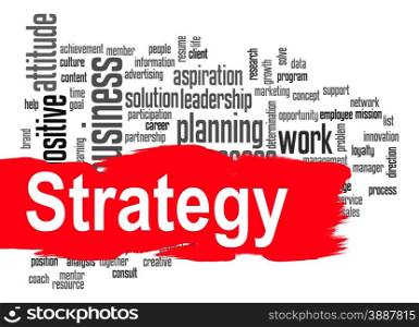 Strategy word cloud image with hi-res rendered artwork that could be used for any graphic design.. Teamwork word cloud