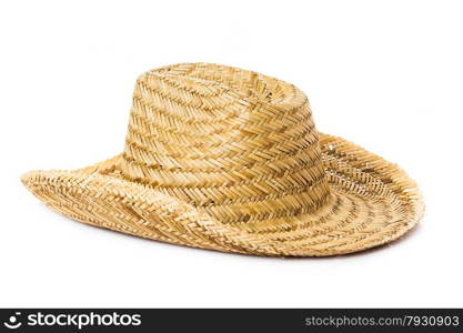 straw hat isolated on a white background