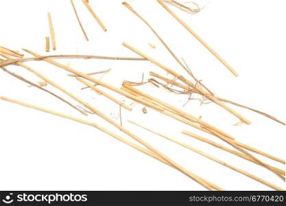 straw isolated on white