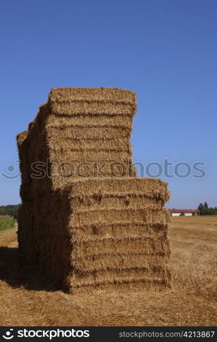 Straw stacks