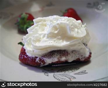Strawberries and the cream