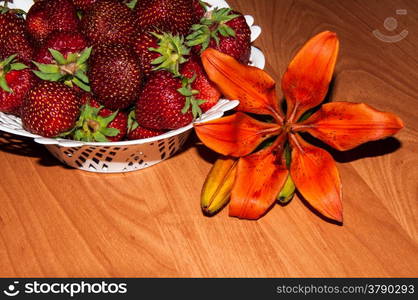 Strawberries are perennial herbaceous plant, genus Fragaria